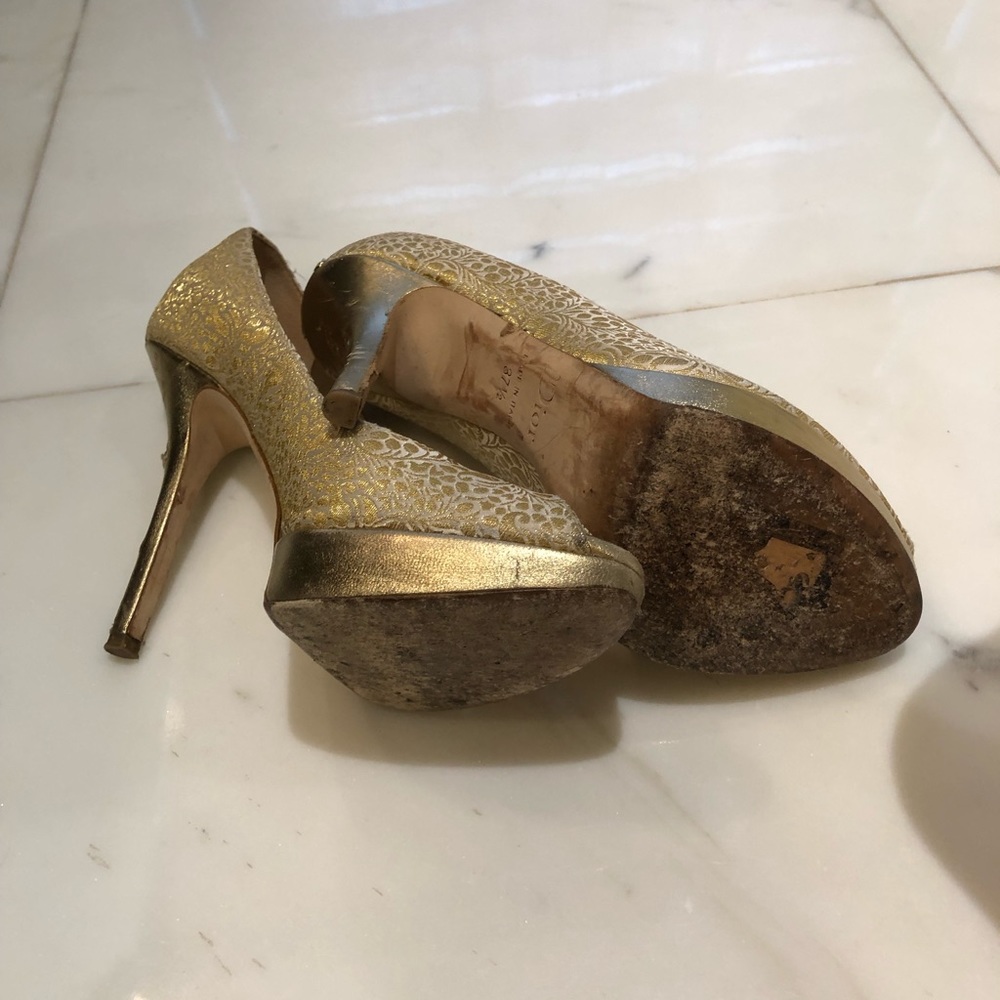 Christian Dior gold platform pumps - Picture 7 of 7